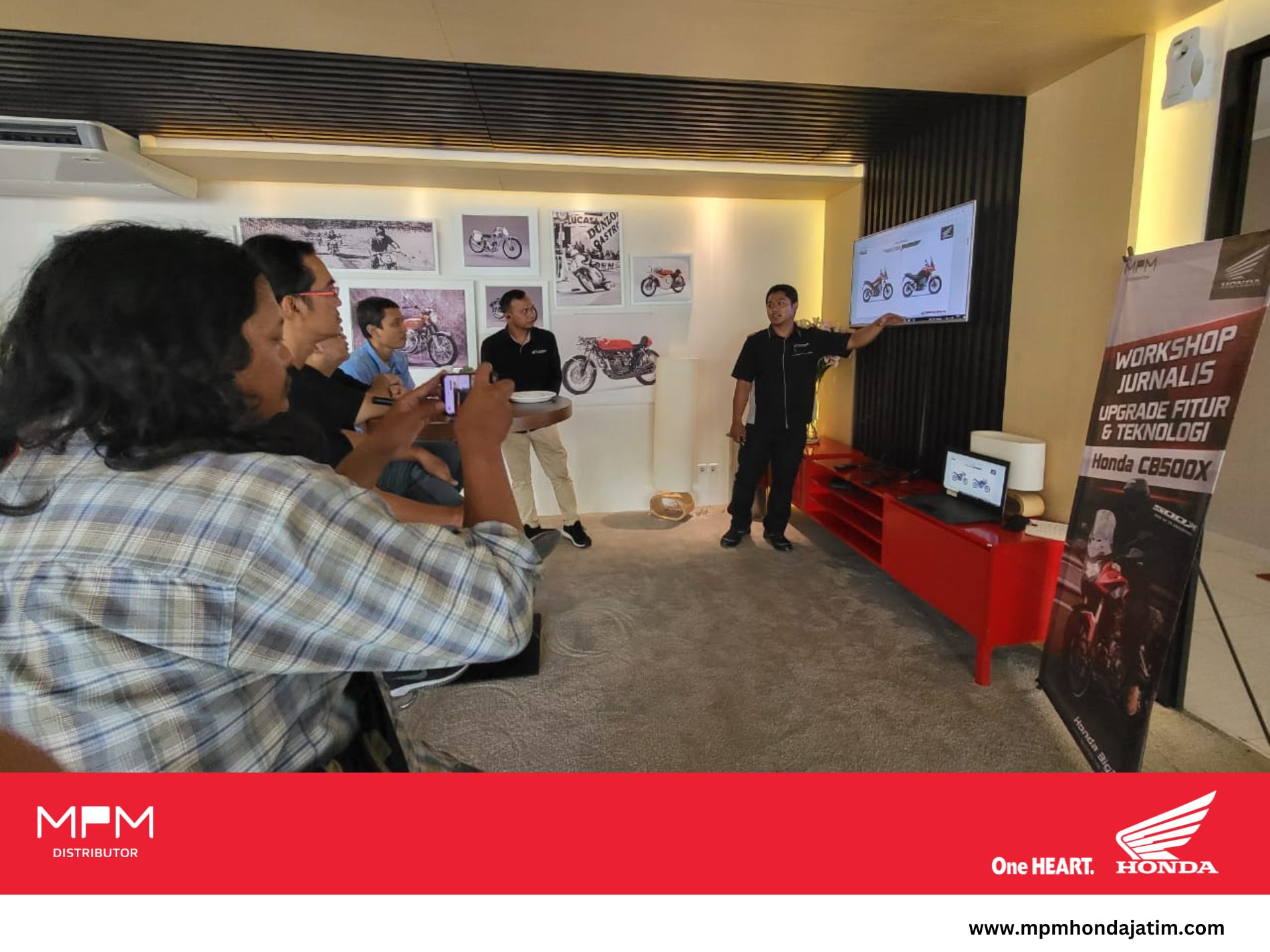 MPM Honda Jatim Ajak Jurnalis Bedah Teknologi Honda CB500X Tampil Semakin Agresif